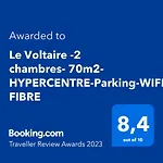 شقة Le Voltaire -2 Chambres- 70m2- Hypercentre-parking-wifi Fibre- Nouvelle Literie *