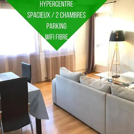 Le Voltaire -2 Chambres- 70m2- Hypercentre-parking-wifi Fibre Tarbes