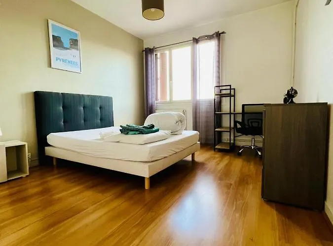 Appartement Le Voltaire -2 Chambres- 70m2- Hypercentre-parking-wifi Fibre- Nouvelle Literie Tarbes